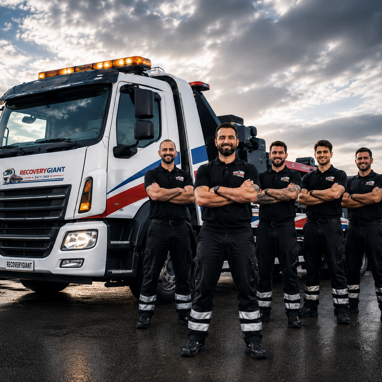 Recovery Giant operations team coordinating recovery jobs